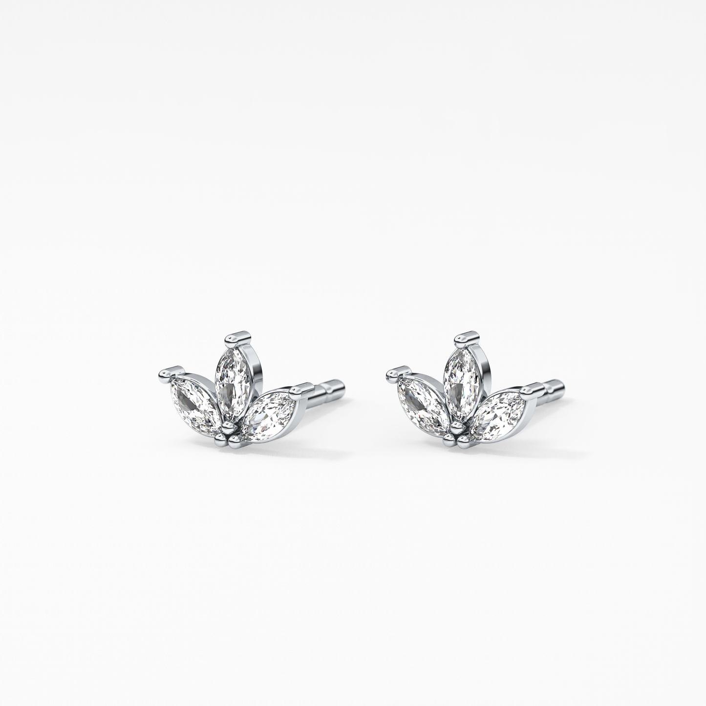 0.4 TCW Round Lab Grown Diamond Stud Earrings