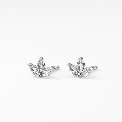 0.4 TCW Round Lab Grown Diamond Stud Earrings