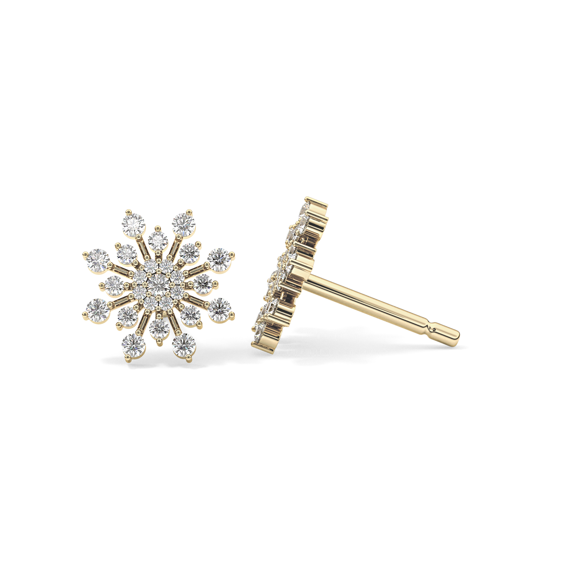 0.4 TCW Round Lab Grown Diamond Stud Earrings