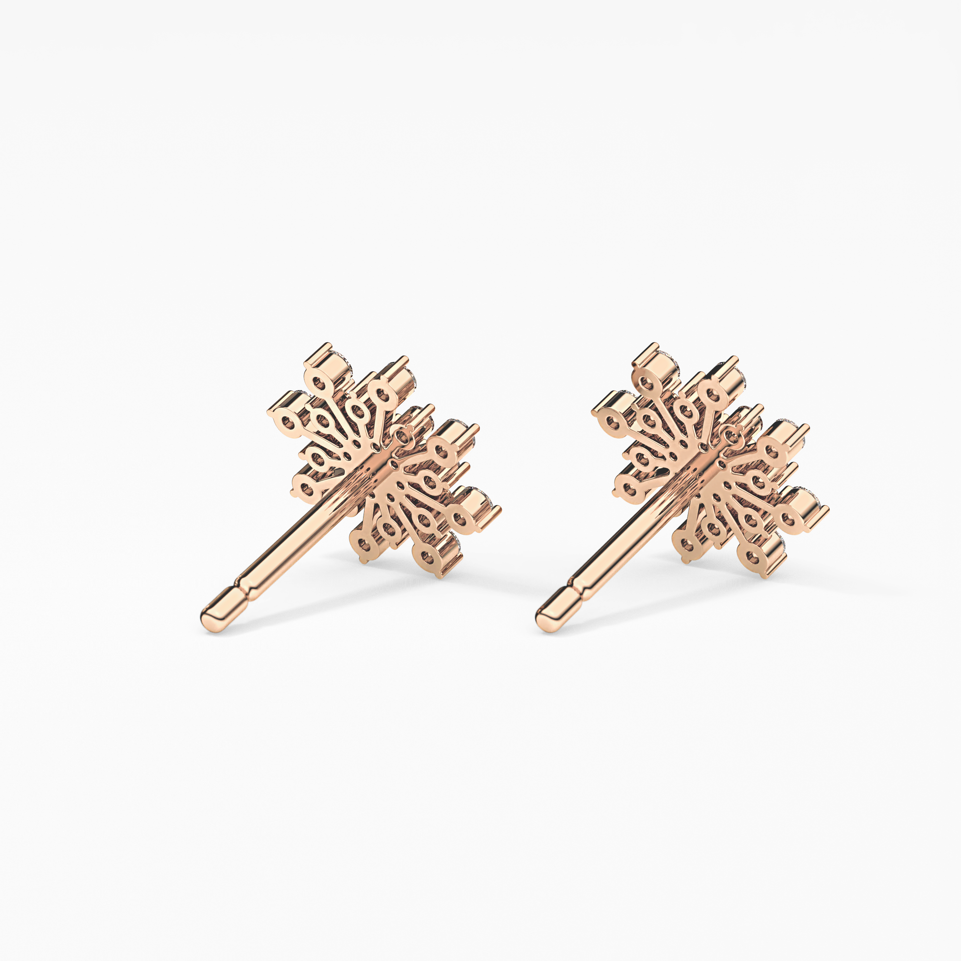 0.4 TCW Round Lab Grown Diamond Stud Earrings