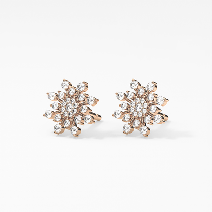 0.4 TCW Round Lab Grown Diamond Stud Earrings