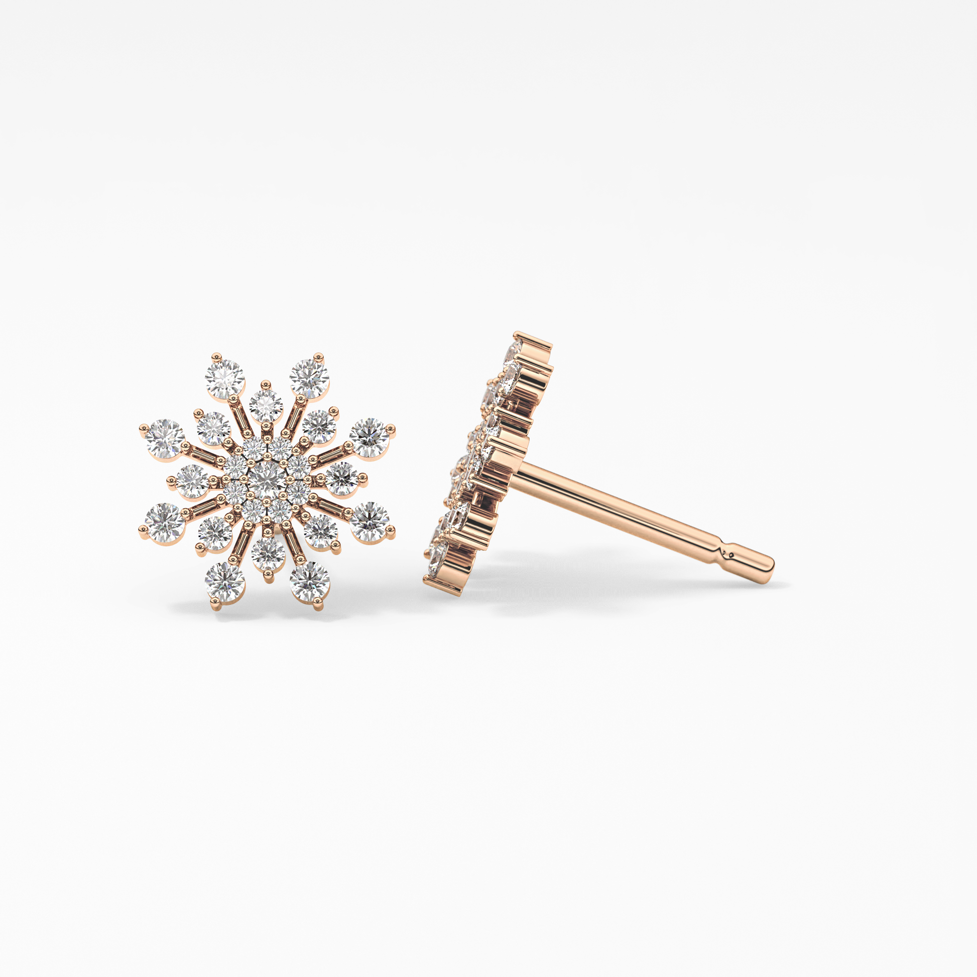 0.4 TCW Round Lab Grown Diamond Stud Earrings