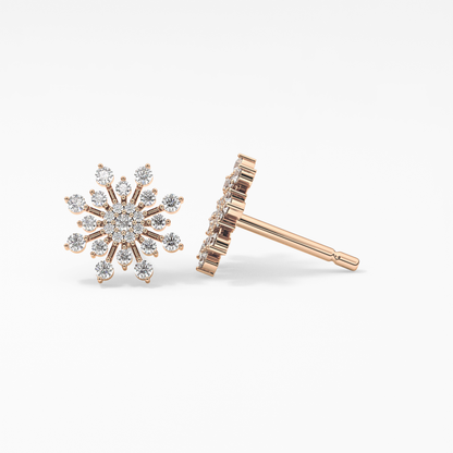 0.4 TCW Round Lab Grown Diamond Stud Earrings