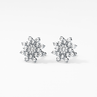 0.4 TCW Round Lab Grown Diamond Stud Earrings