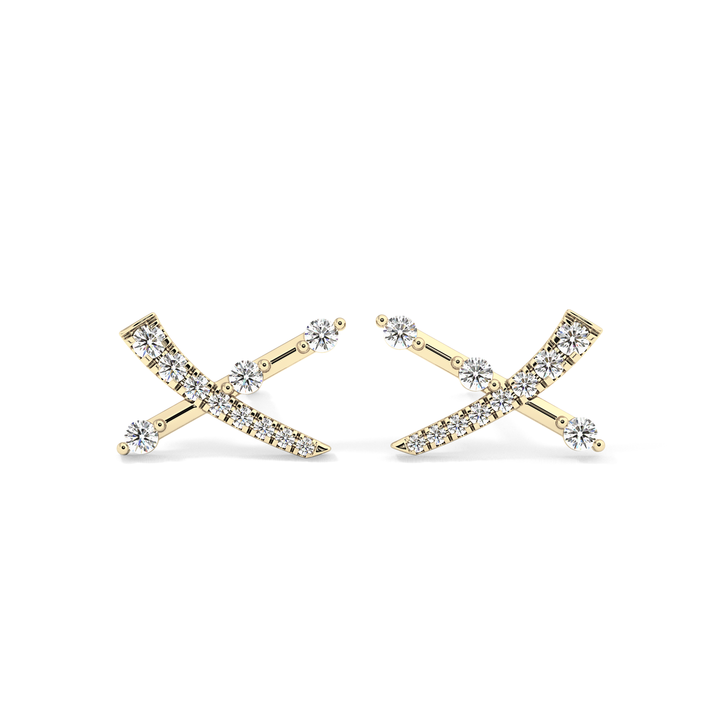 0.4 TCW Round Lab Grown Diamond Stud Earrings