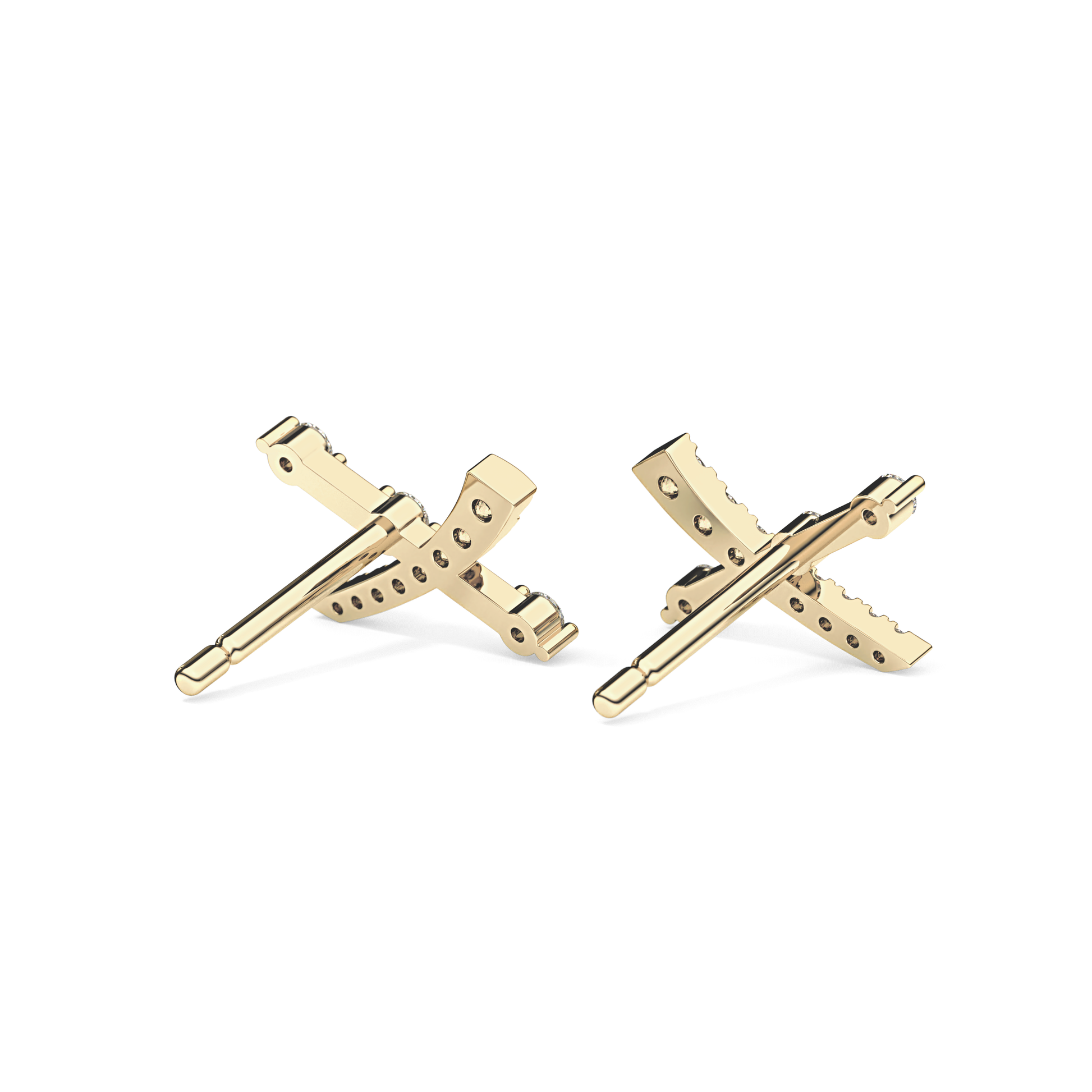 0.4 TCW Round Lab Grown Diamond Stud Earrings