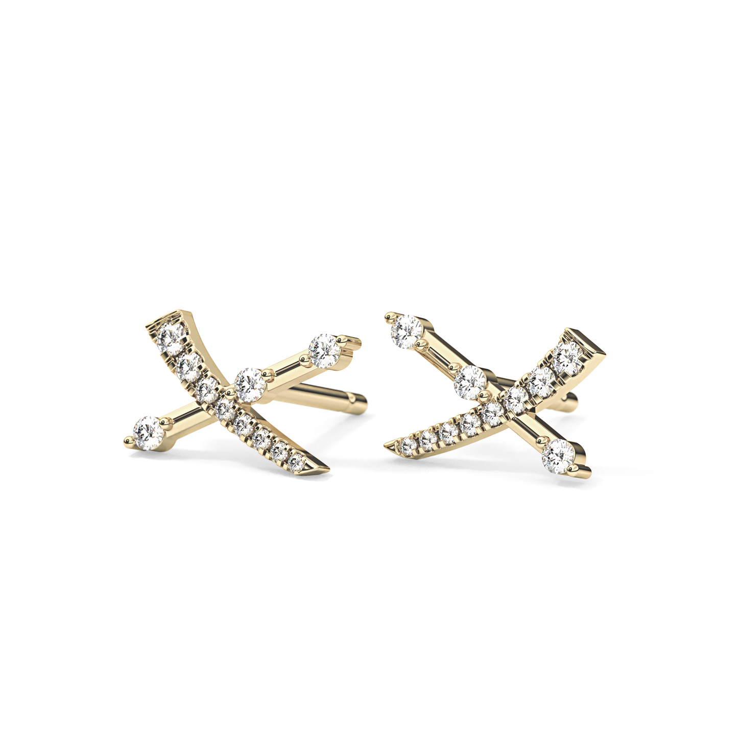 0.4 TCW Round Lab Grown Diamond Stud Earrings
