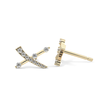 0.4 TCW Round Lab Grown Diamond Stud Earrings