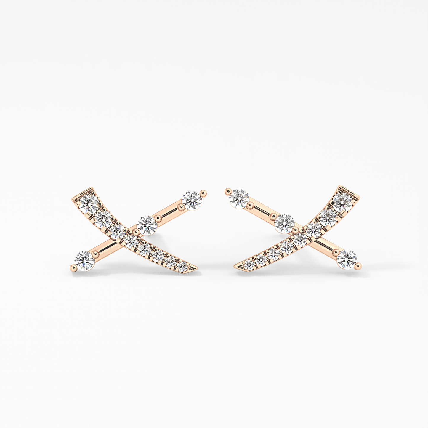 0.4 TCW Round Lab Grown Diamond Stud Earrings