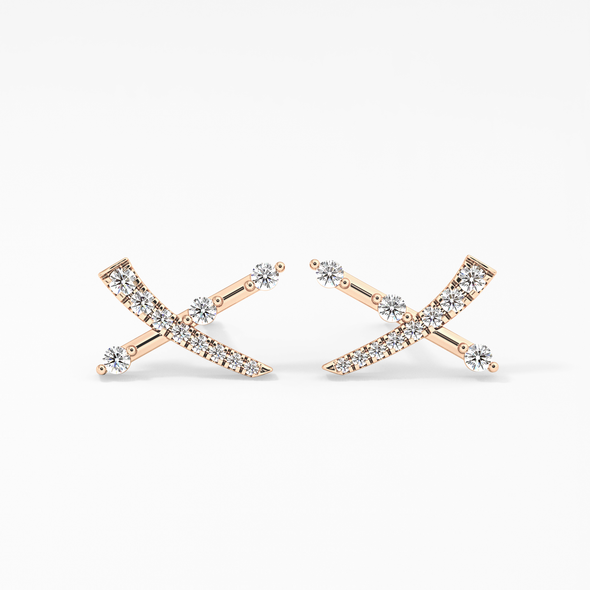 0.4 TCW Round Lab Grown Diamond Stud Earrings