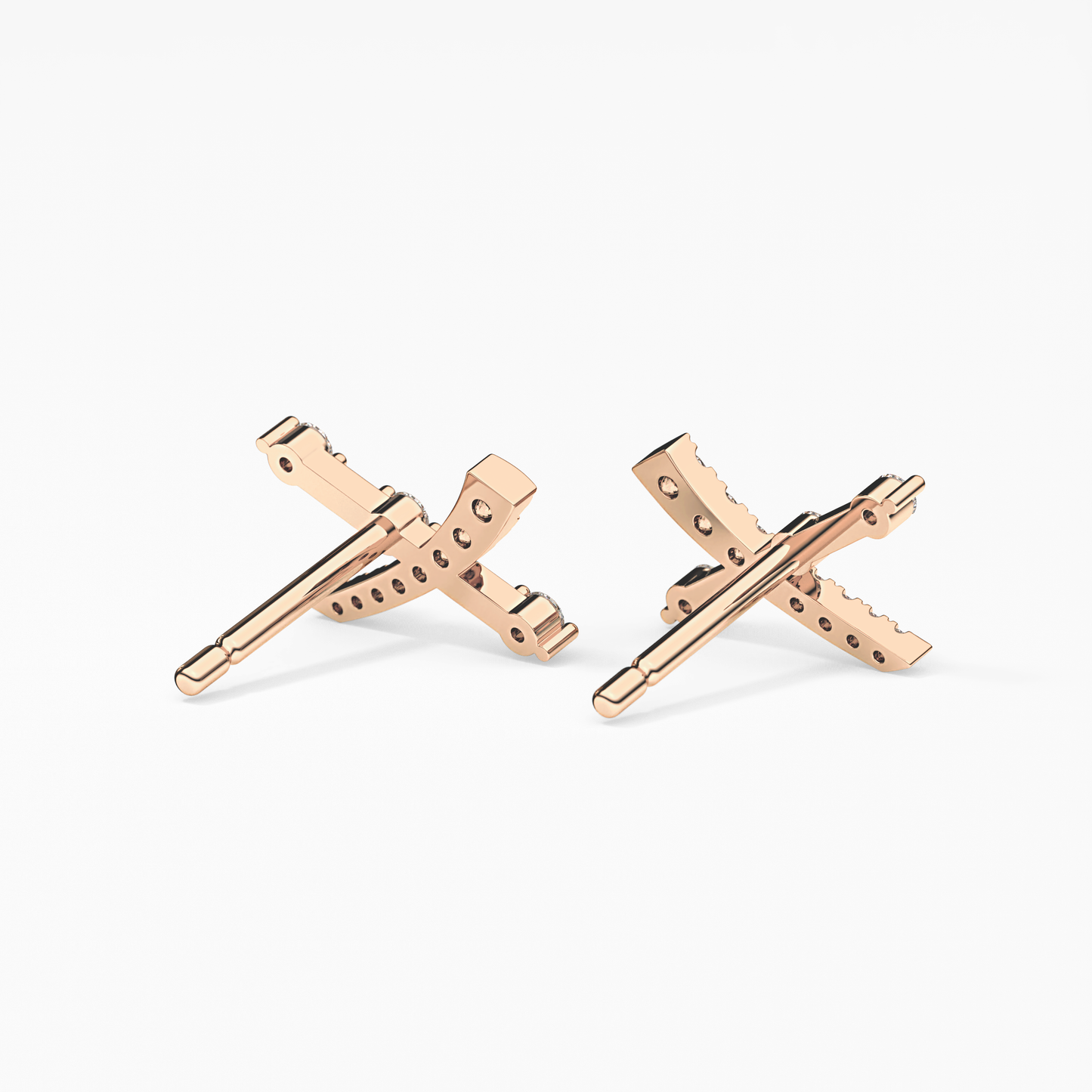 0.4 TCW Round Lab Grown Diamond Stud Earrings