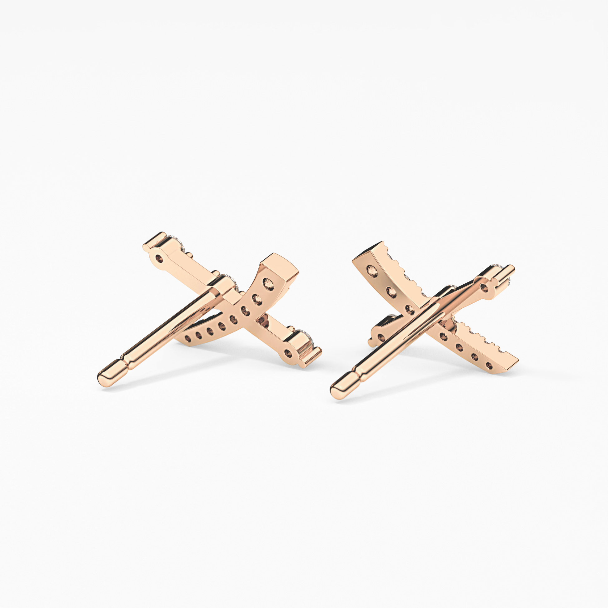 0.4 TCW Round Lab Grown Diamond Stud Earrings