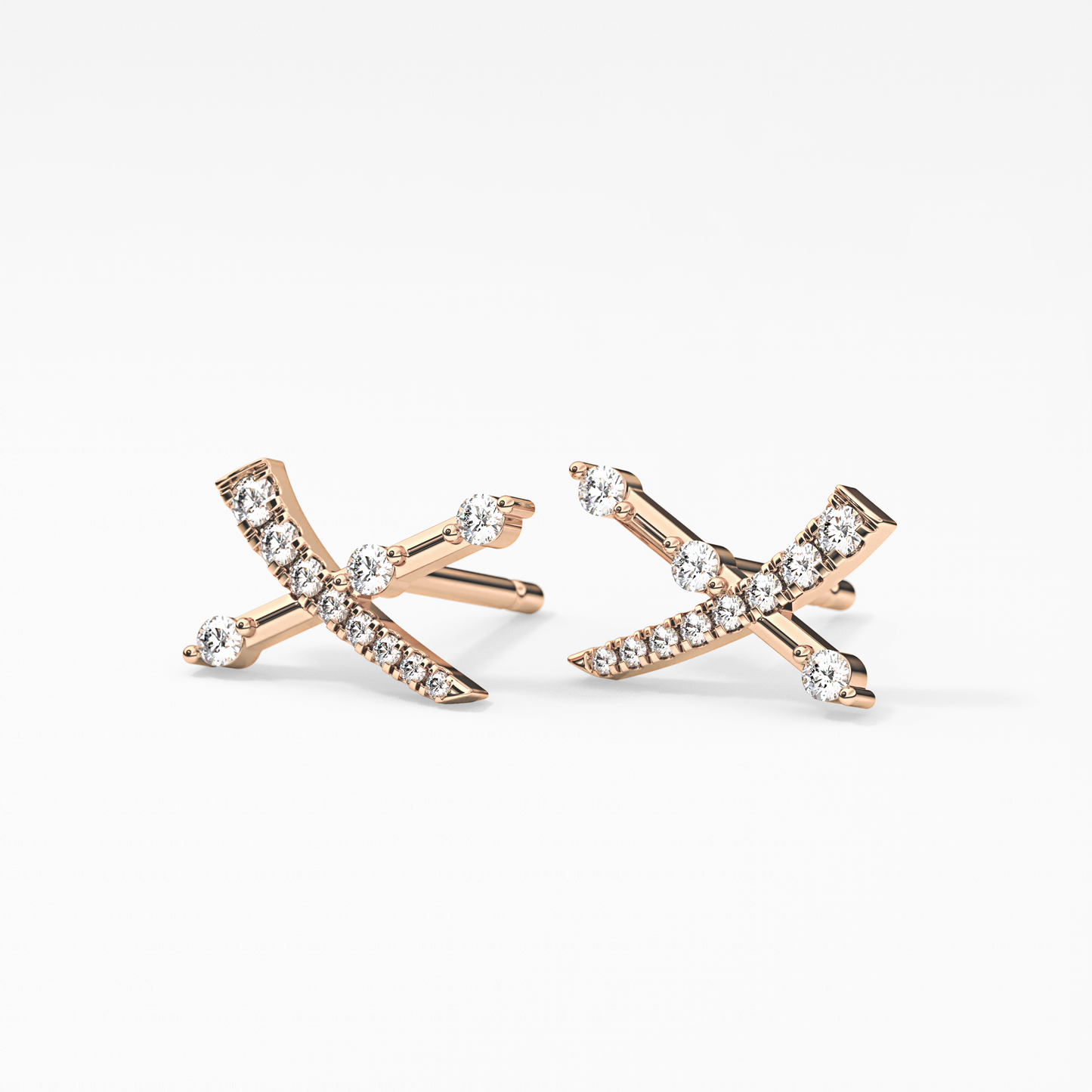 0.4 TCW Round Lab Grown Diamond Stud Earrings