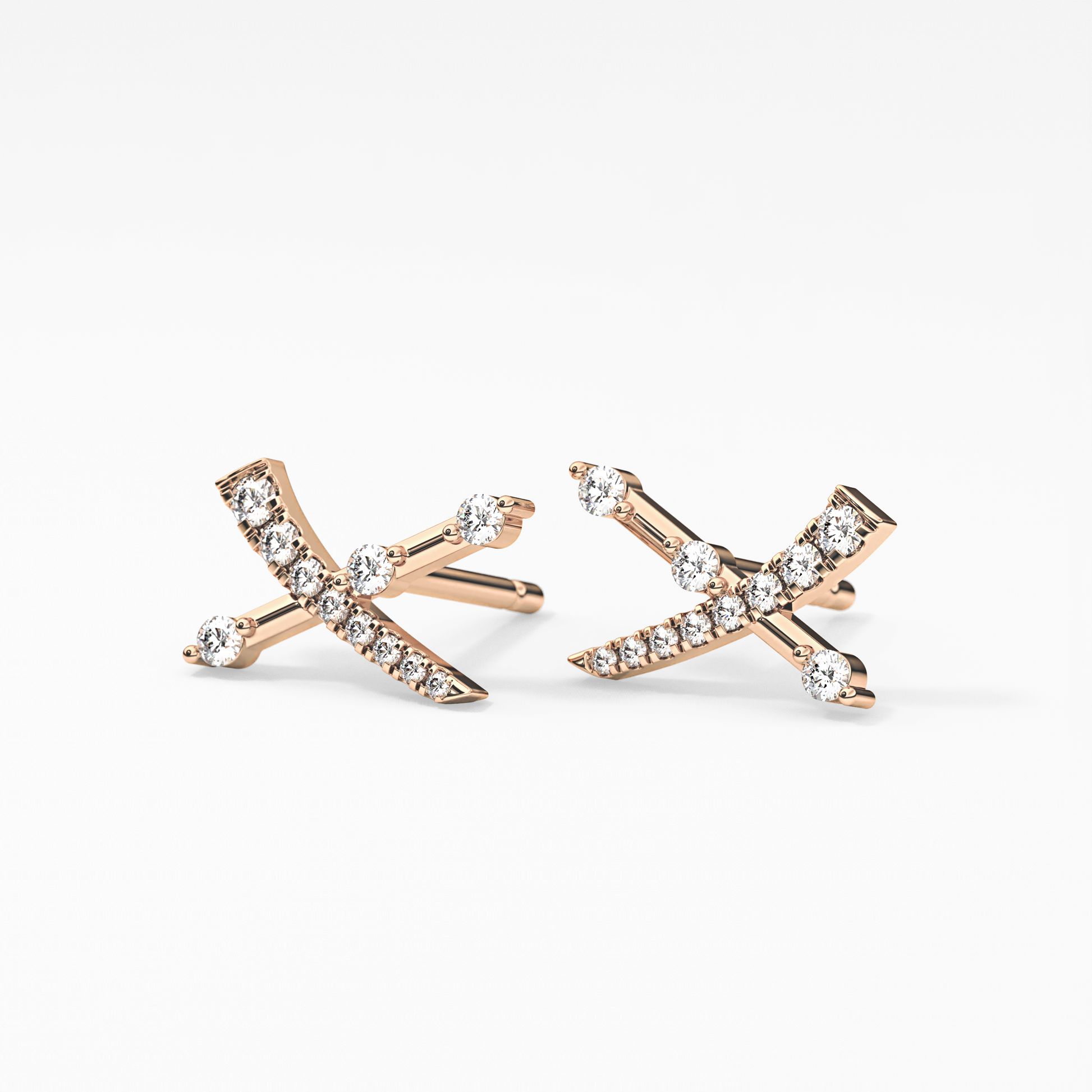 0.4 TCW Round Lab Grown Diamond Stud Earrings