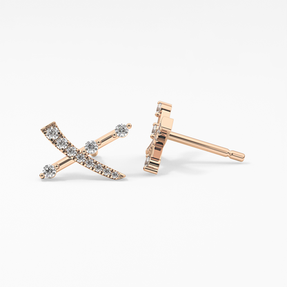 0.4 TCW Round Lab Grown Diamond Stud Earrings