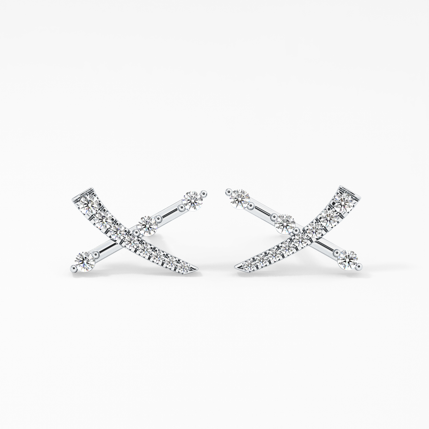 0.4 TCW Round Lab Grown Diamond Stud Earrings