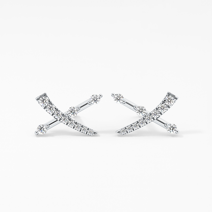 0.4 TCW Round Lab Grown Diamond Stud Earrings