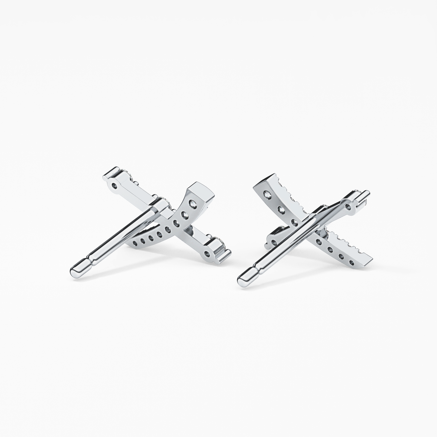 0.4 TCW Round Lab Grown Diamond Stud Earrings