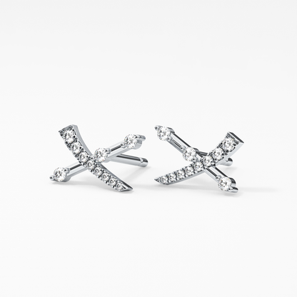 0.4 TCW Round Lab Grown Diamond Stud Earrings