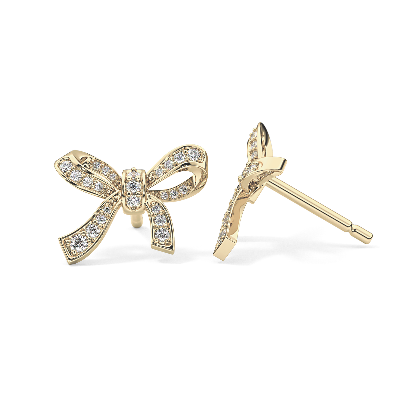 0.4 TCW Round Lab Grown Diamond Stud Earrings
