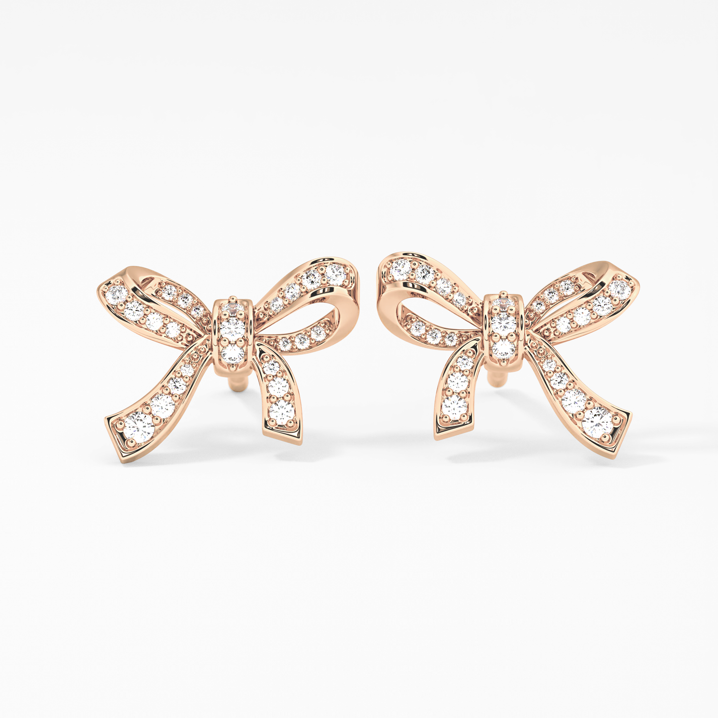 0.4 TCW Round Lab Grown Diamond Stud Earrings