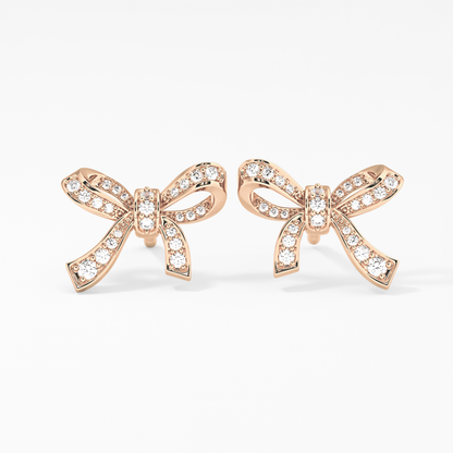 0.4 TCW Round Lab Grown Diamond Stud Earrings