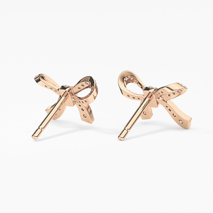 0.4 TCW Round Lab Grown Diamond Stud Earrings