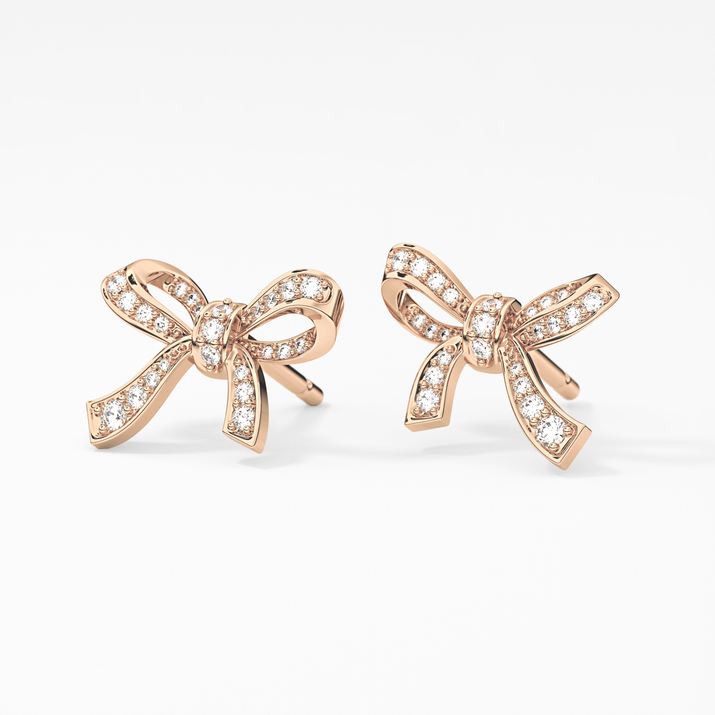 0.4 TCW Round Lab Grown Diamond Stud Earrings
