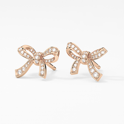 0.4 TCW Round Lab Grown Diamond Stud Earrings