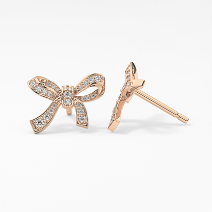 0.4 TCW Round Lab Grown Diamond Stud Earrings