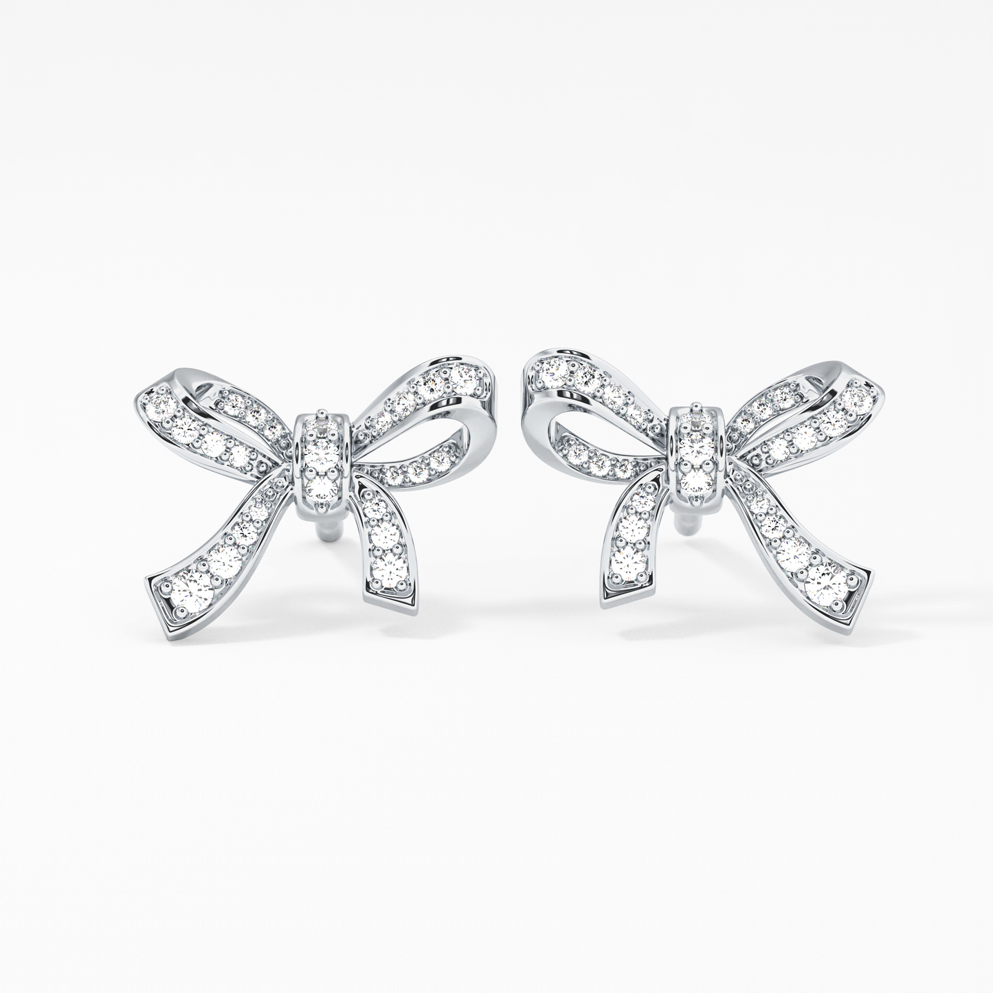 0.4 TCW Round Lab Grown Diamond Stud Earrings