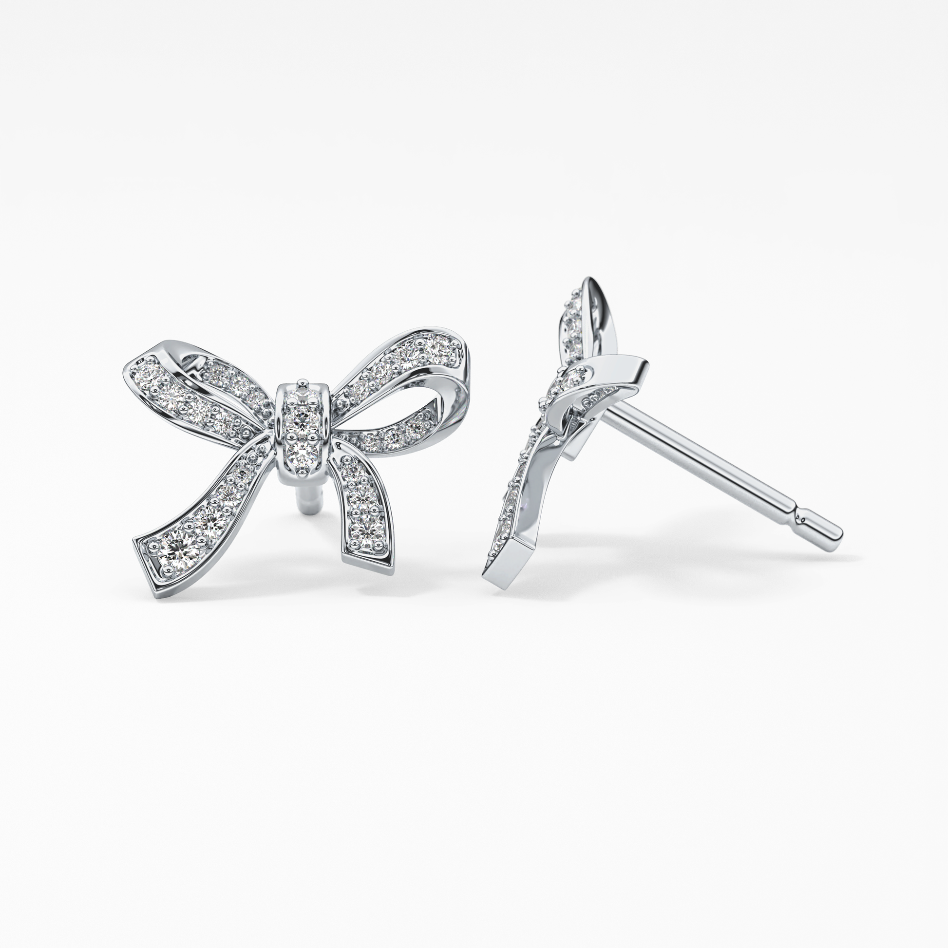 0.4 TCW Round Lab Grown Diamond Stud Earrings
