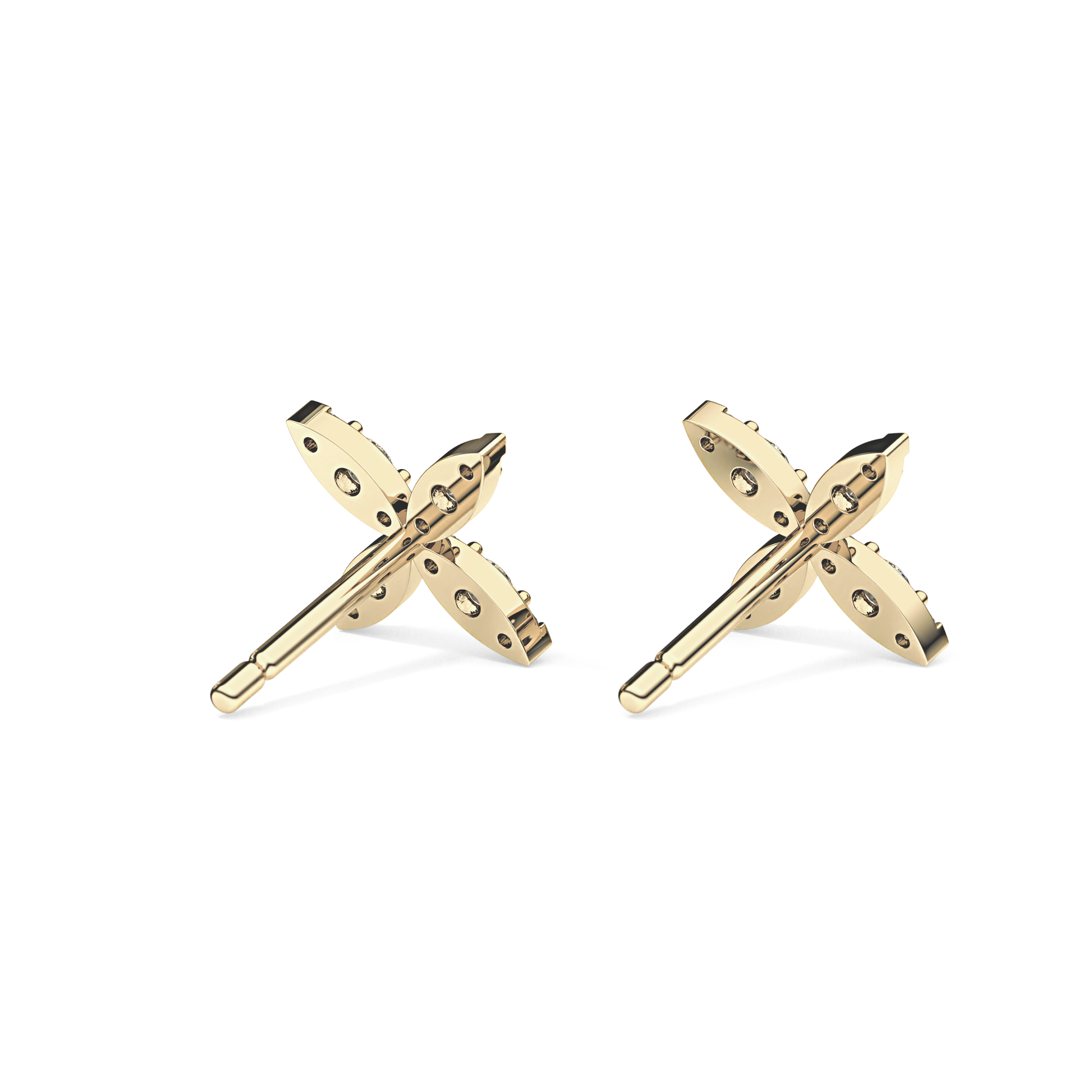 0.4 TCW Round Lab Grown Diamond Stud Earrings