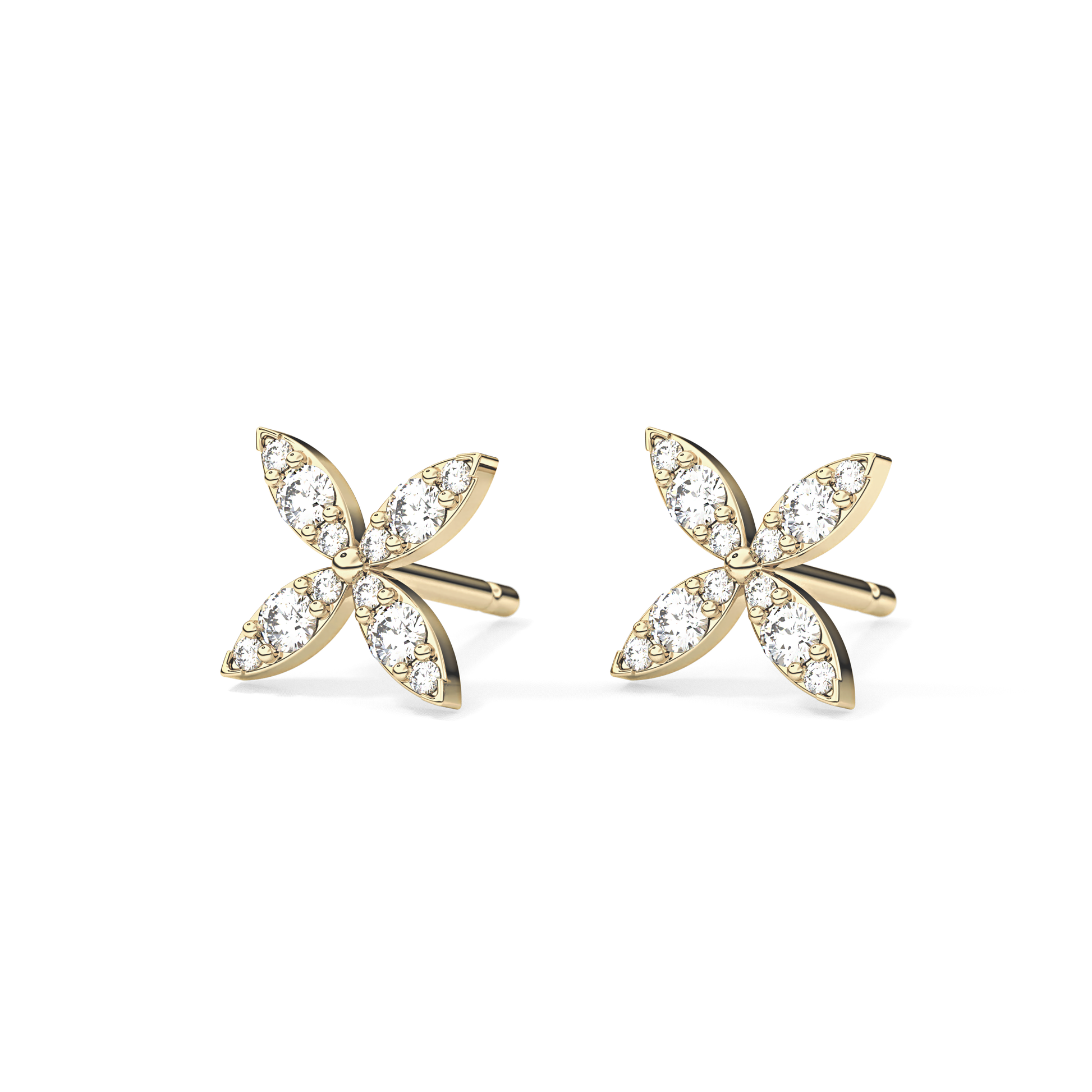 0.4 TCW Round Lab Grown Diamond Stud Earrings