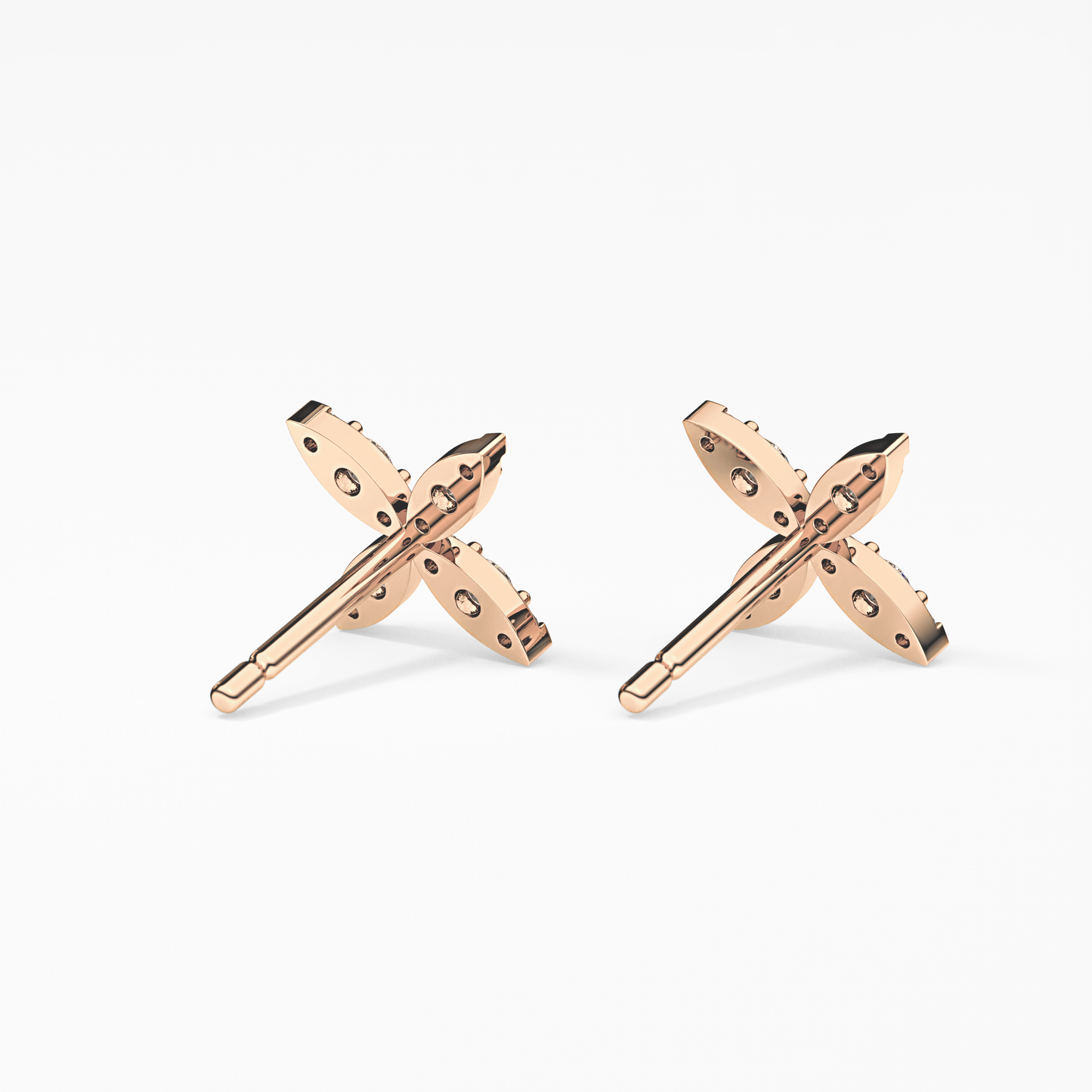 0.4 TCW Round Lab Grown Diamond Stud Earrings