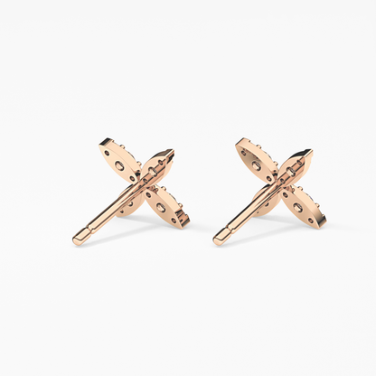 0.4 TCW Round Lab Grown Diamond Stud Earrings