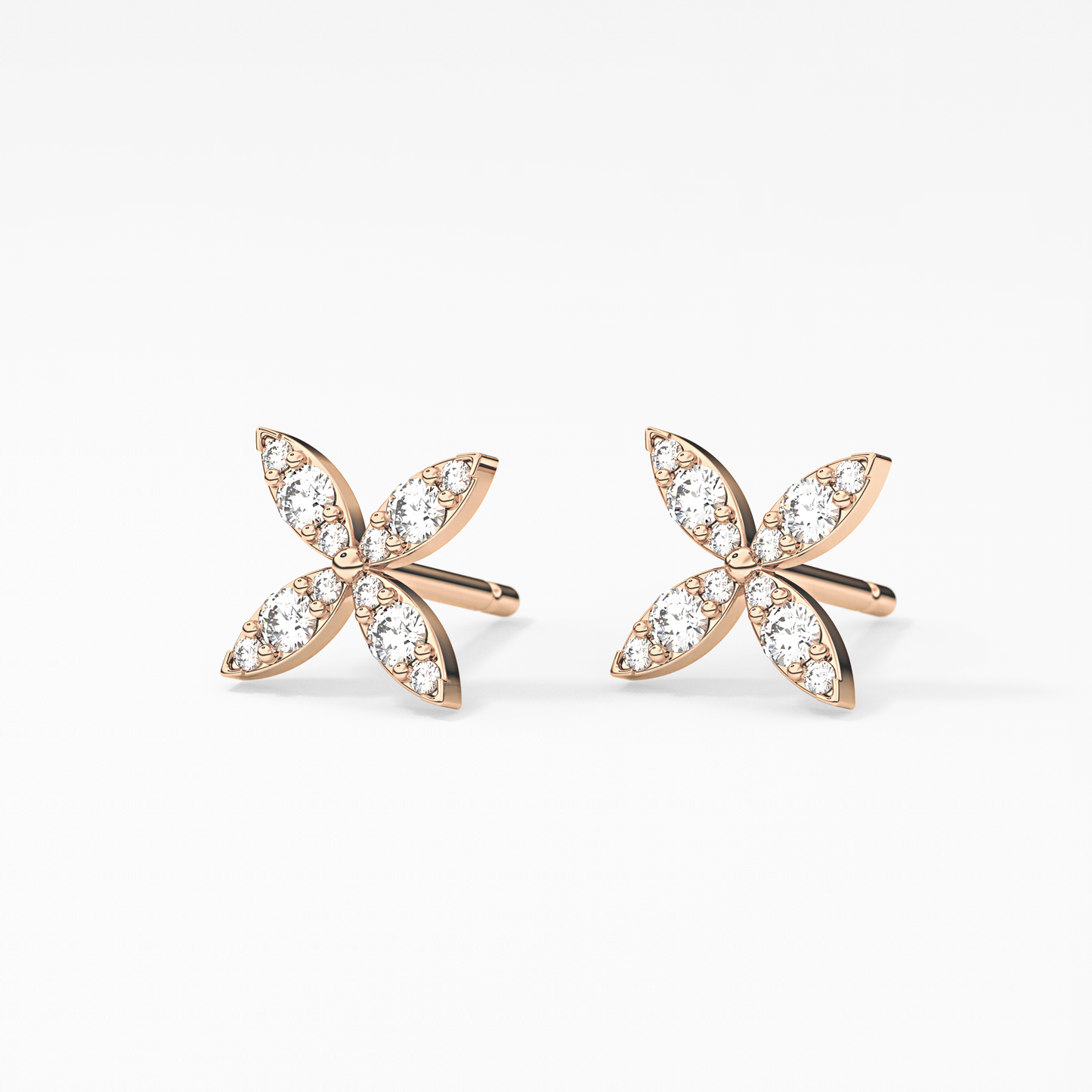 0.4 TCW Round Lab Grown Diamond Stud Earrings
