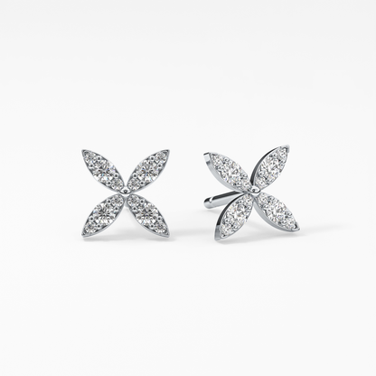 0.4 TCW Round Lab Grown Diamond Stud Earrings
