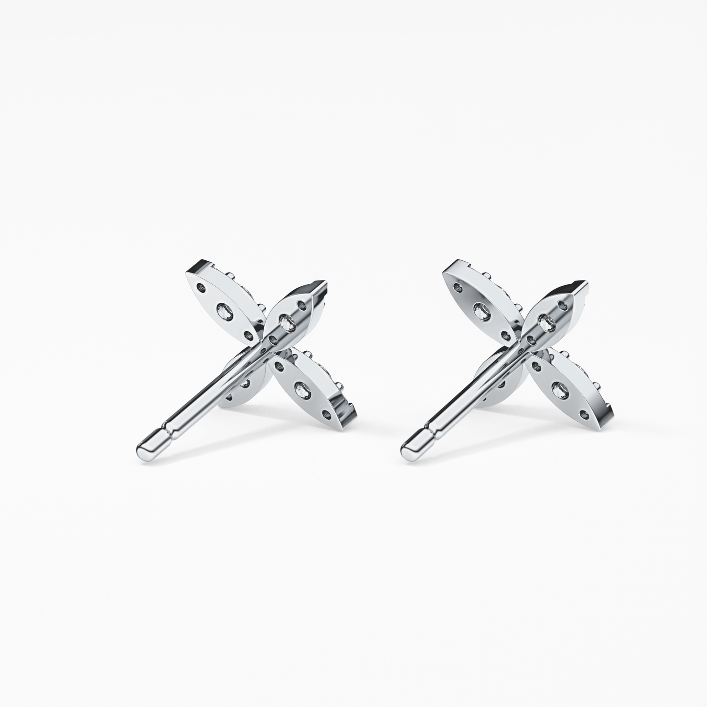 0.4 TCW Round Lab Grown Diamond Stud Earrings
