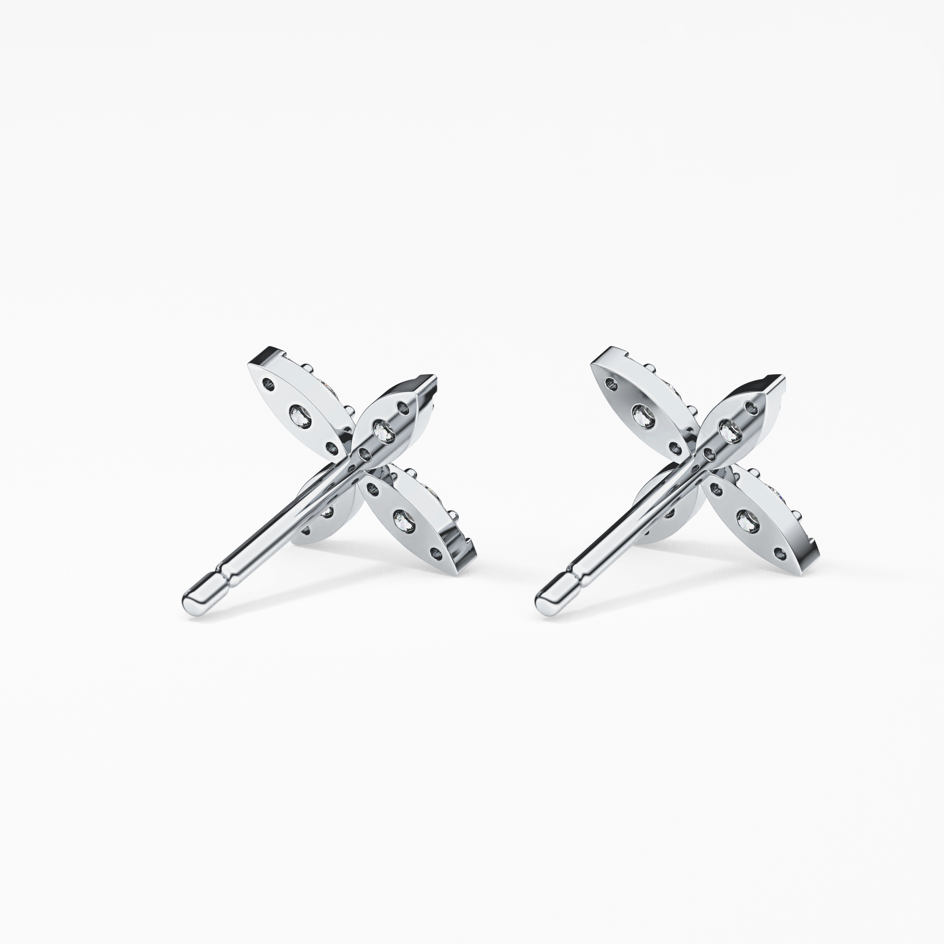 0.4 TCW Round Lab Grown Diamond Stud Earrings