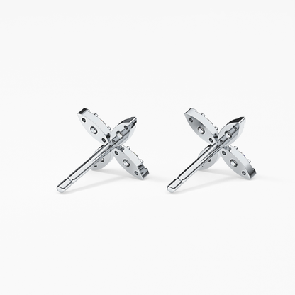 0.4 TCW Round Lab Grown Diamond Stud Earrings