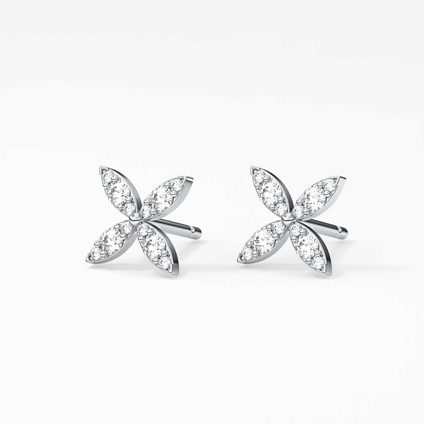 0.4 TCW Round Lab Grown Diamond Stud Earrings
