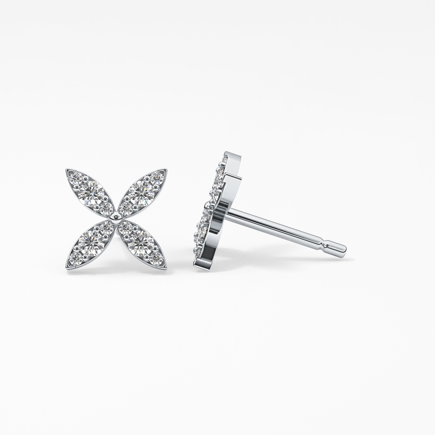 0.4 TCW Round Lab Grown Diamond Stud Earrings
