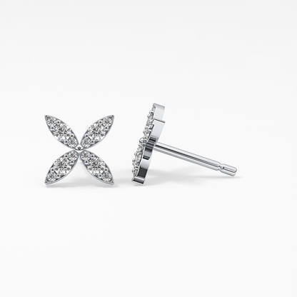 0.4 TCW Round Lab Grown Diamond Stud Earrings