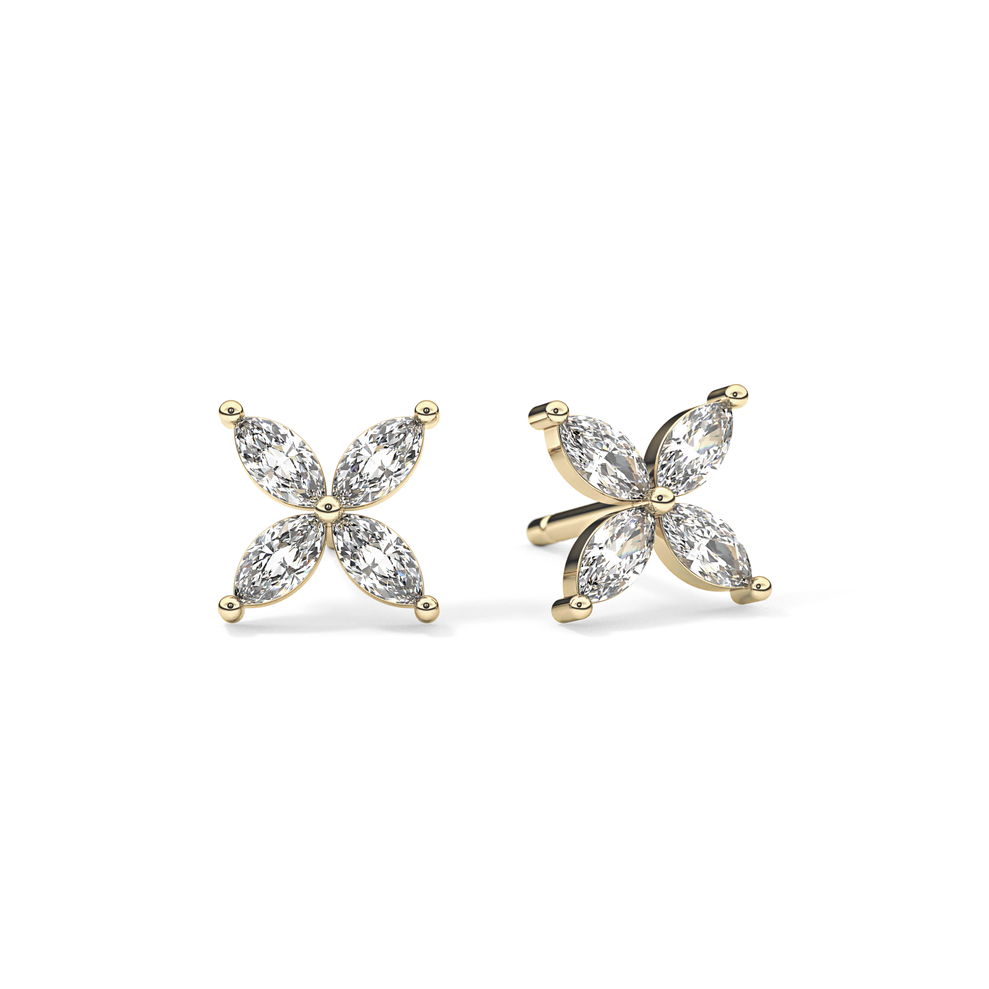 0.4 TCW Round Lab Grown Diamond Stud Earrings