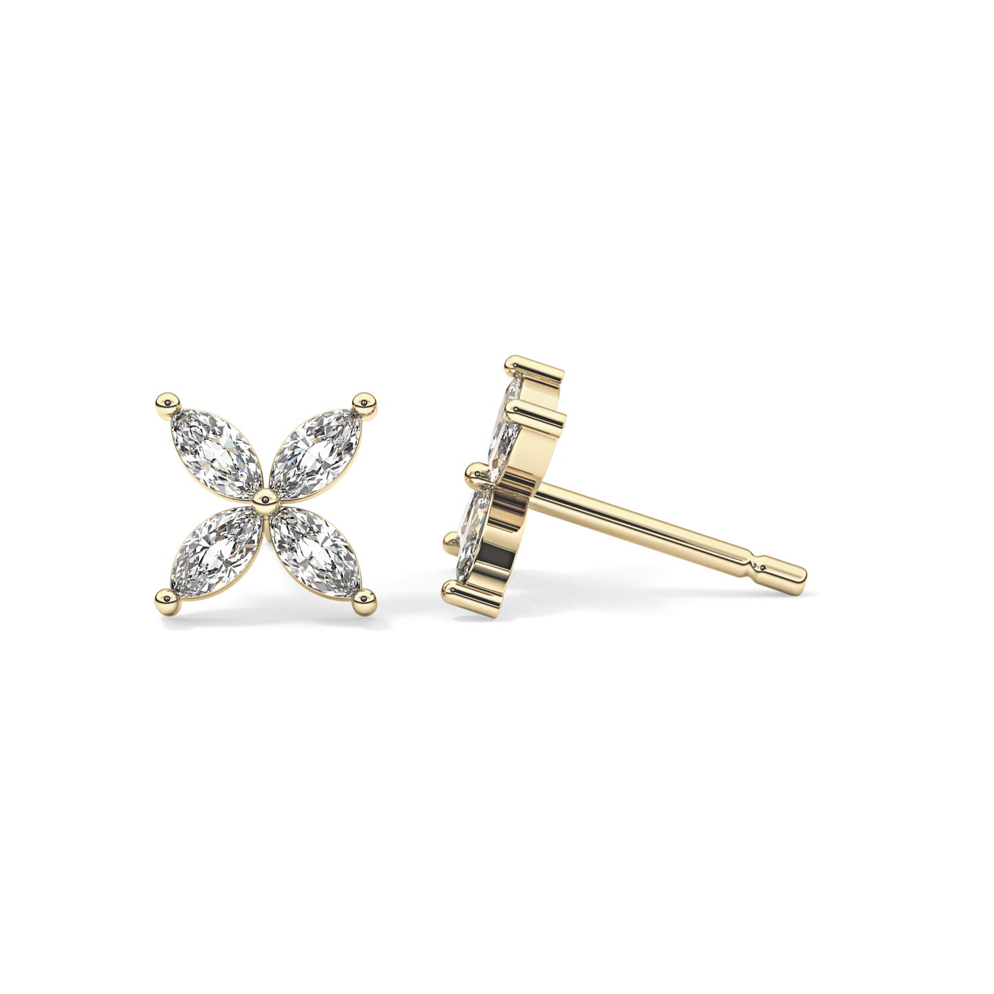 0.4 TCW Round Lab Grown Diamond Stud Earrings
