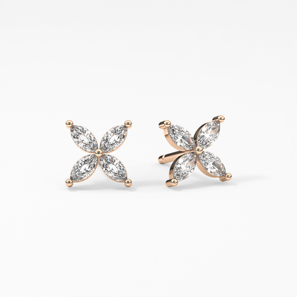 0.4 TCW Round Lab Grown Diamond Stud Earrings