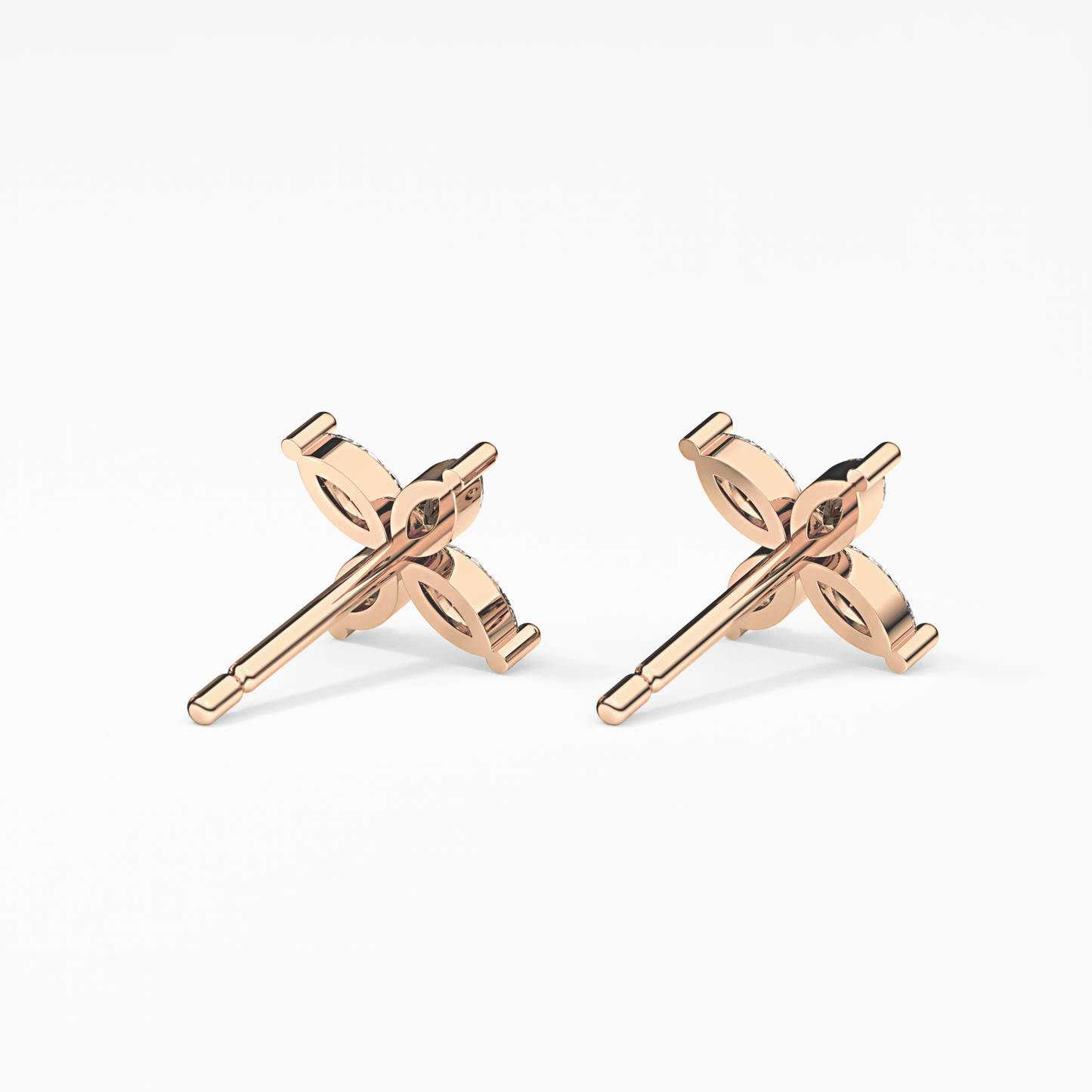 0.4 TCW Round Lab Grown Diamond Stud Earrings