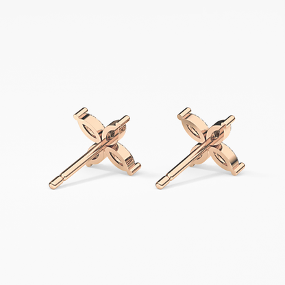 0.4 TCW Round Lab Grown Diamond Stud Earrings