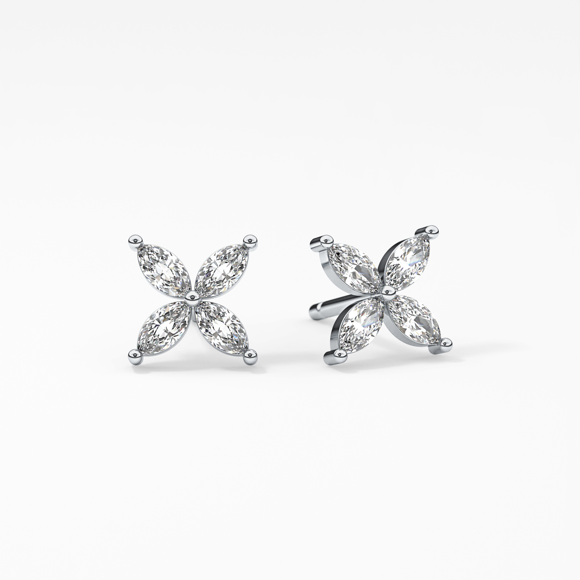 0.4 TCW Round Lab Grown Diamond Stud Earrings